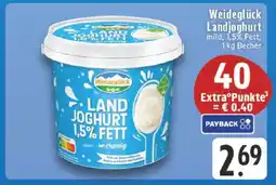 Edeka WEIDEGLÜCK Landjoghurt Angebot