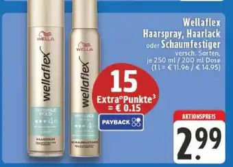 Edeka Wellaflex Haarspray, Haarlack oder Schaumfestiger Angebot