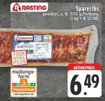 Edeka Rasting Spareribs Angebot