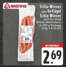 Edeka Rasting Schla-Wiener oder Geflügel Schla-Wiener Angebot