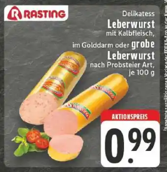 Edeka Delikatess- Leberwurst Angebot