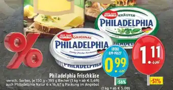Edeka Philadelphia Frischkäse Angebot
