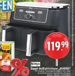 Edeka Ninja Doppel-Heißluftfritteuse „AF400EU“ Angebot