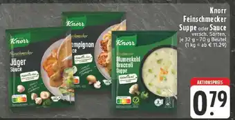 Edeka Knorr Feinschmecker Suppe oder Sauce Angebot