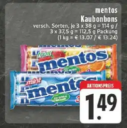 Edeka mentos Kaubonbons Angebot