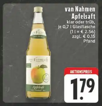 Edeka van Nahmen Apfelsaft Angebot