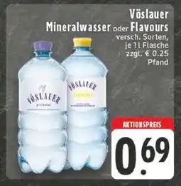 Edeka Vöslauer Mineralwasser oder Flavours Angebot