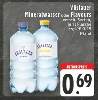 Edeka Vöslauer Mineralwasser oder Flavours Angebot