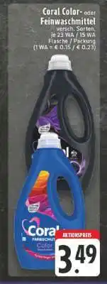 Edeka Coral Color- oder Feinwaschmittel Angebot