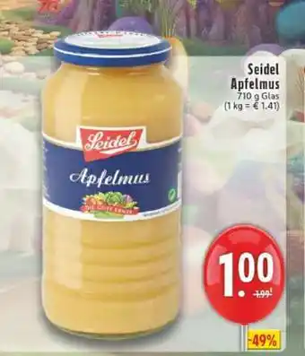 Edeka Seidel Apfelmus Angebot