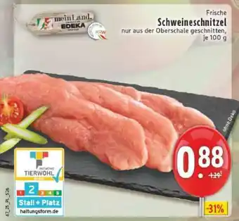 Edeka Frische Schweineschnitzel Angebot