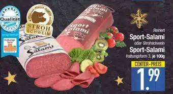 Edeka Reinert Sport-Salami oder Strohschewein Sport-Salami Angebot