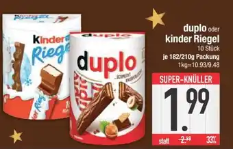 Edeka Duplo oder Kinder Riegel Angebot