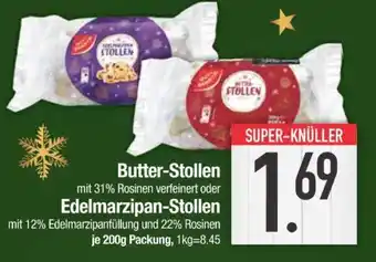 Edeka Butter-Stollen oder Edelmarzipan-Stollen Angebot