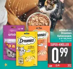 Edeka Whiskas oder Dreamies Katzensnack Angebot