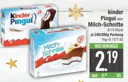 Edeka kinder Pingui oder Milch-Schnitte Angebot