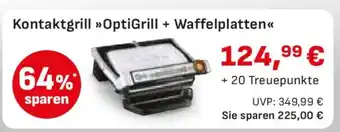 Edeka Kontaktgrill OptiGrill + Waffelplatten Angebot
