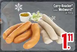 Edeka Curry-Knacker oder Wollwurst Angebot