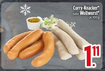 Edeka Curry-Knacker oder Wollwurst Angebot