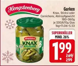 Edeka Hengstenberg Gurken Angebot