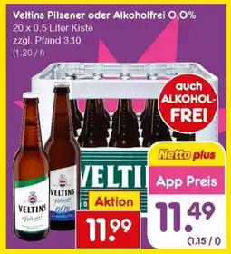 Netto Marken-Discount Veltins Pilsener oder Alkoholfrei 0,0% Angebot
