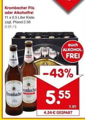 Netto Marken-Discount Krombacher Pils oder alkoholfrei Angebot