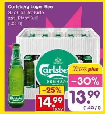 Netto Marken-Discount Carlsberg Lager Beer Angebot