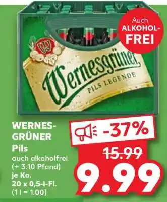 Kaufland WERNES-GRÜNER Pils Angebot