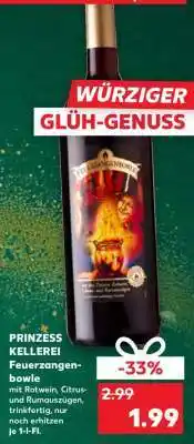 Kaufland PRINZESS KELLEREI Feuerzangenbowle Angebot