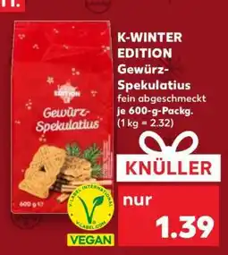 Kaufland K-WINTER EDITION Gewürz-Spekulatius Angebot