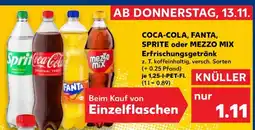 Kaufland Coca-Cola, Fanta, Sprite oder Mezzo Mix Angebot