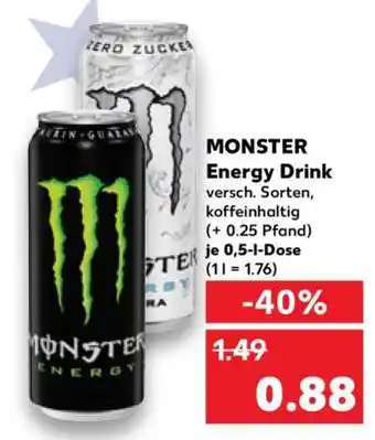 Kaufland Monster energy drink Angebot