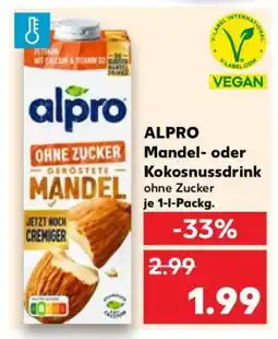 Kaufland ALPRO Mandel- oder Kokosnussdrink ohne Zucker Angebot