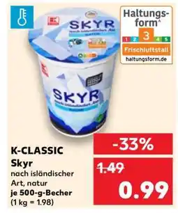 Kaufland K-CLASSIC Skyr Angebot