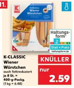 Kaufland K-CLASSIC Wiener Würstchen Angebot