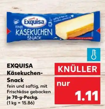 Kaufland EXQUISA Käsekuchen-Snack Angebot