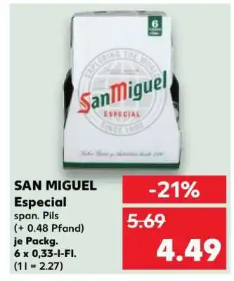Kaufland San Miguel Especial Angebot