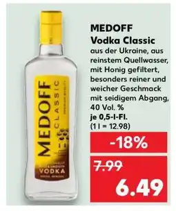 Kaufland MEDOFF Vodka Classic Angebot