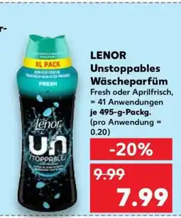 Kaufland Lenor Unstoppables & Wäscheparfüm Angebot