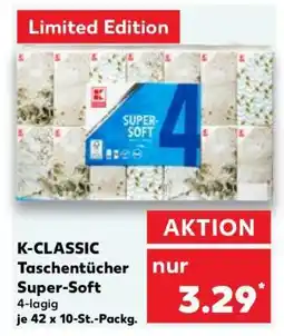 Kaufland K-CLASSIC Taschentücher Super-Soft Angebot