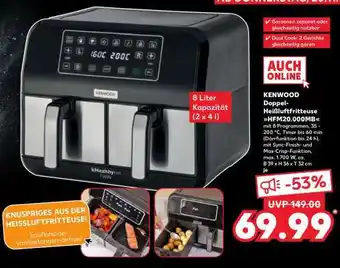 Kaufland KENWOOD Doppel-Heißluftfritteuse HFM20.000MBK Angebot
