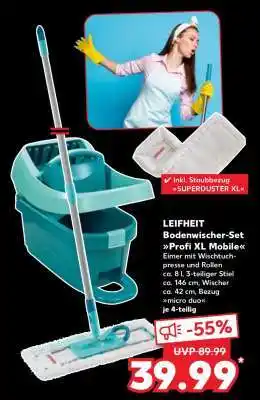 Kaufland LEIFHEIT Bodenwischer-Set Profi XL Mobile Angebot