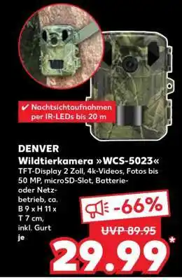 Kaufland DENVER Wildtierkamera WCS-5023 Angebot