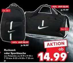 Kaufland Rucksack oder Sporttasche Angebot
