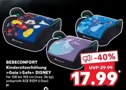 Kaufland BEBECONFORT Kindersitzerhöhung Gaia i-Safe DISNEY Angebot