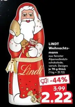 Kaufland Lindt Weihnachtsmann Angebot