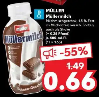 Kaufland MÜLLER Müllermilch Angebot