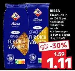 Kaufland RIESA Eiernudeln Angebot