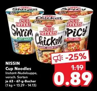 Kaufland NISSIN Cup Noodles Angebot