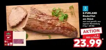 Kaufland K-PURLAND Rinderfilet am Stück Angebot
